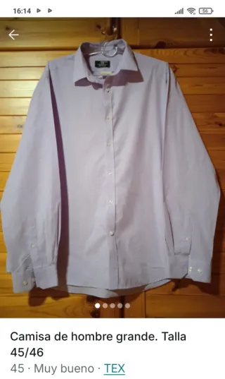 Camisa TEX hombre talla 45/46