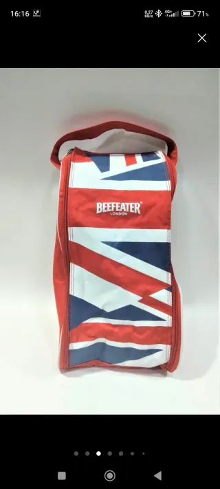 Bolsa zapatero Beefeater Union Jack vintage