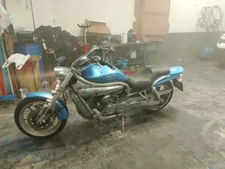 Moto Custom Turismo Azul ...........