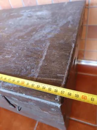 Mesa auxiliar de cajón de colmena