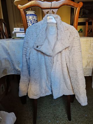 Cappotto pelliccia DEXE beige/bianco taglia unica