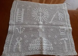 Lote 4 paños ganchillo hechos a mano