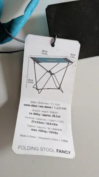 Silla Taburete Plegable Dinbn Ligero Camping Pesca