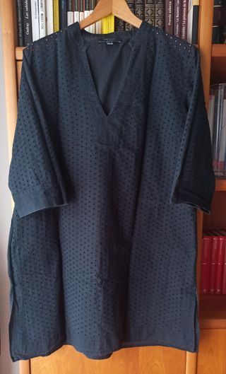 Túnica Algodón Negra Talla Única