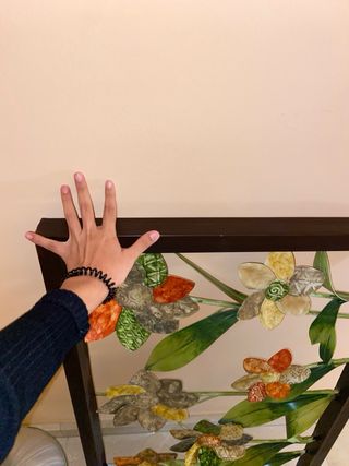 Cuadro Decorativo Metálico Floral