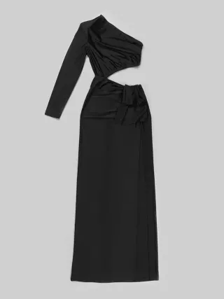 Vestido negro cut out
