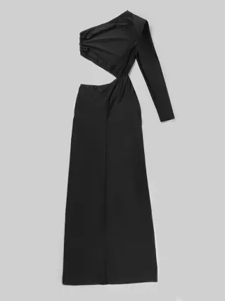 Vestido negro cut out