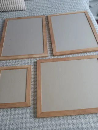 Marcos de madera para lienzos (4 unidades)