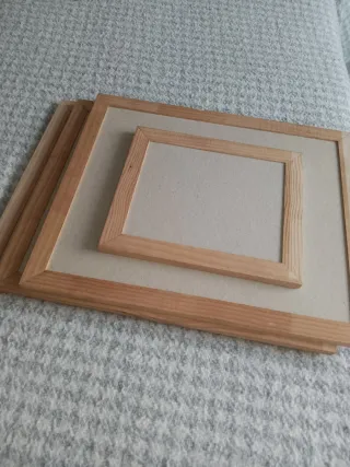 Marcos de madera para lienzos (4 unidades)