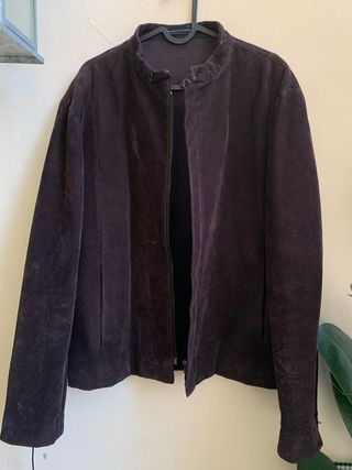 Massimo Rebecchi Blazer Uomo in Pelle Scamosciata