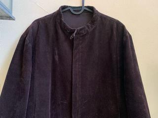 Massimo Rebecchi Blazer Uomo in Pelle Scamosciata