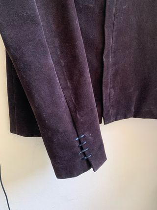 Massimo Rebecchi Blazer Uomo in Pelle Scamosciata