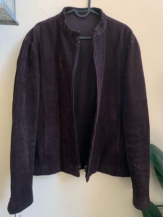 Massimo Rebecchi Blazer Uomo in Pelle Scamosciata