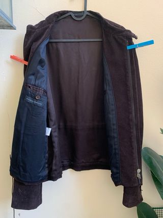 Massimo Rebecchi Blazer Uomo in Pelle Scamosciata