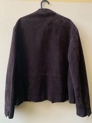 Massimo Rebecchi Blazer Uomo in Pelle Scamosciata