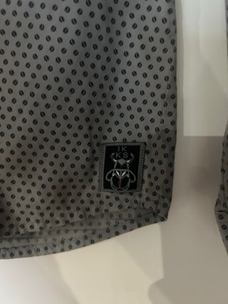 Camisa niño IKKS estampada gris