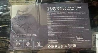 Manta Ponderada 8 kg Gris medidas 150x200 cm.