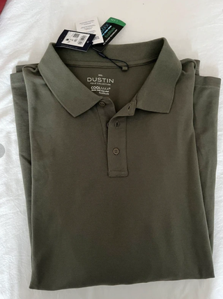 3 Polos DUSTIN Manga Larga Hombre Negro 6XL