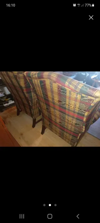 2 Sillones Orejeros Antiguos Preciosos