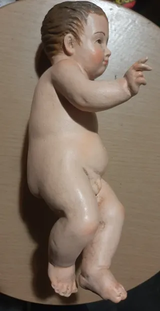 Niño Jesús talla de madera policromada