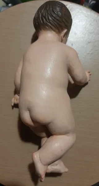 Niño Jesús talla de madera policromada