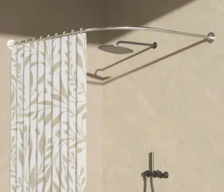 Barra Cortina Ducha Esquina Extensible