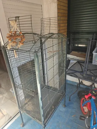 Jaula grande para loros