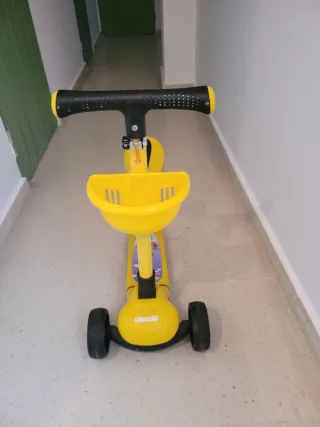 Patinete infantil 3 ruedas amarillo