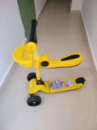 Patinete infantil 3 ruedas amarillo