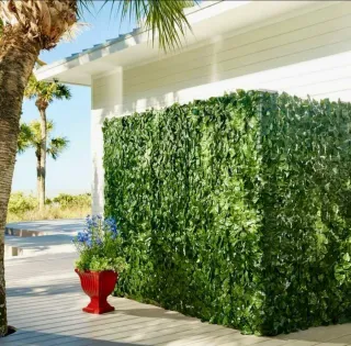 1x15M Siepe artificiale Edera finta recinzione