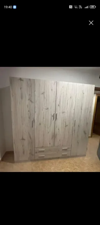 Armario blanco de madera 2, 3 o 4 puertas