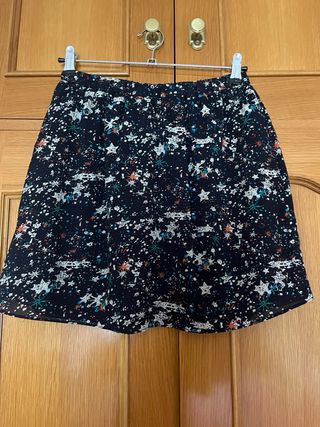 Falda mini Zara Estrellas Talla M