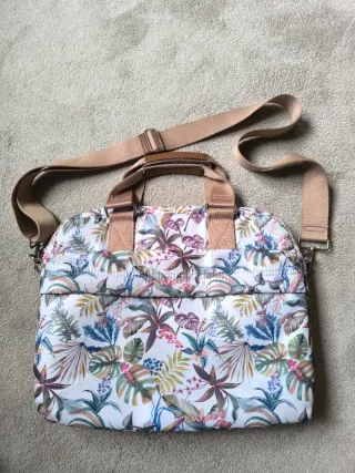 Bolso de ordenador estampado floral