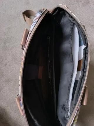 Bolso de ordenador estampado floral