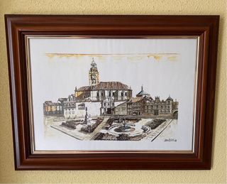 Conjunto 6 cuadros Medina del Campo