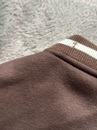 Chaqueta Varsity Pull&Bear Marrón y Blanca Talla L