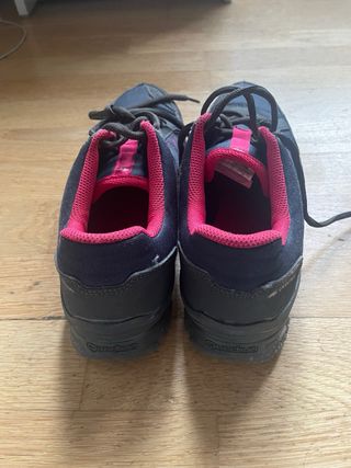 Zapatillas montaña/senderismo Quechua negro/rosa