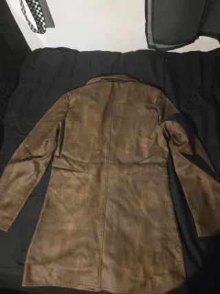 Chaqueta Cuero Marrón Talla M