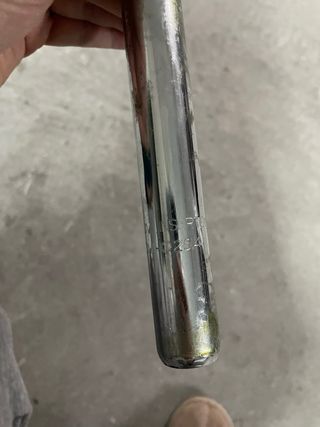 Sillín bicicleta con tija 25,4 mm