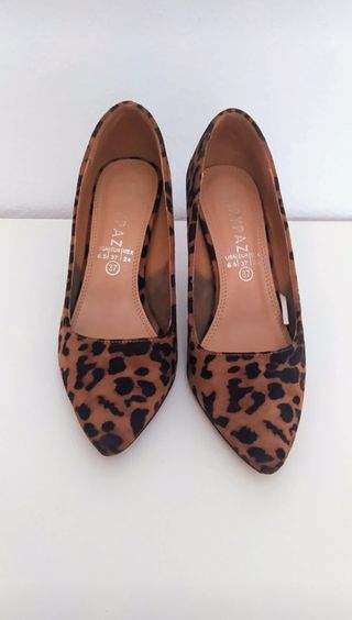 Zapatos tacón animal print