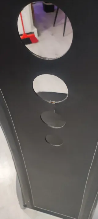 Juego de 4 sillas de comedor negras