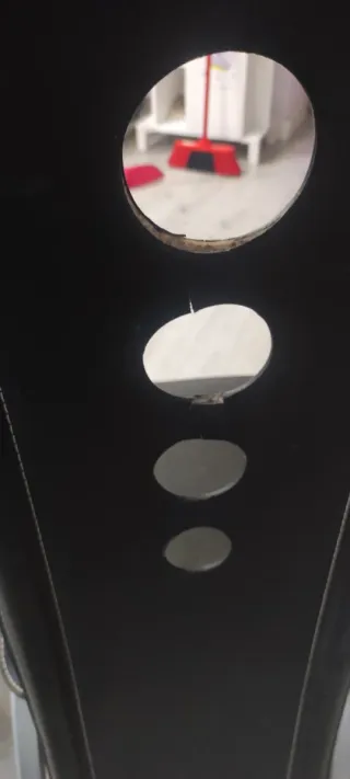 Juego de 4 sillas de comedor negras