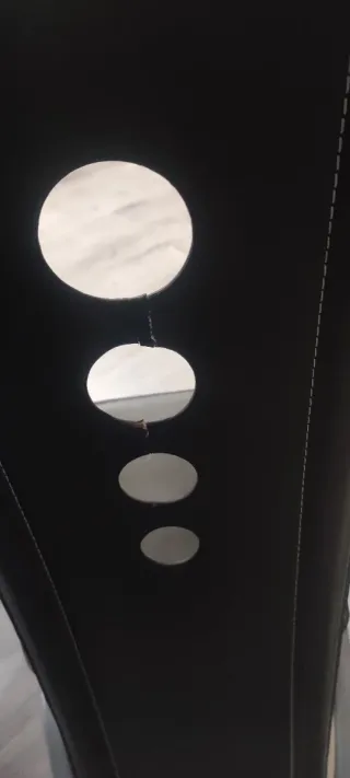 Juego de 4 sillas de comedor negras