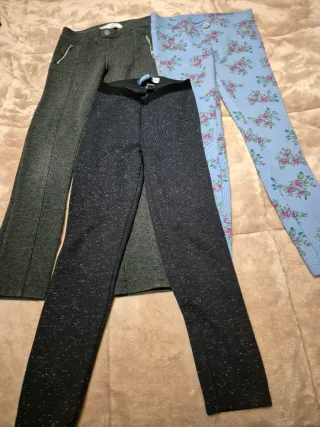 Lote leggins niña talla 7-8 años