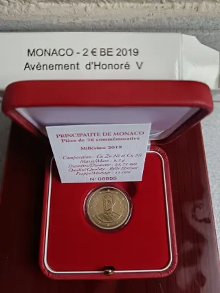 Mónaco 2019 Proof Moneda