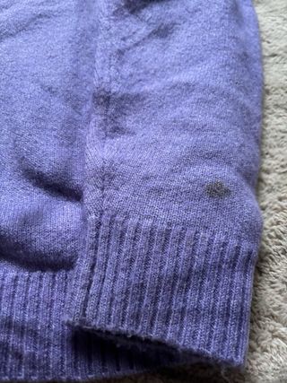 Jersey Bershka cuello alto morado