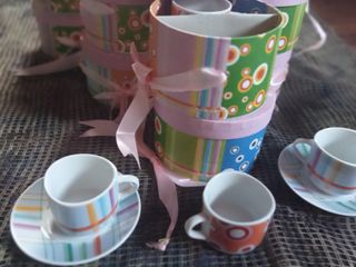 Set 14 Tazas Café Tu y Yo Cajas Decoradas