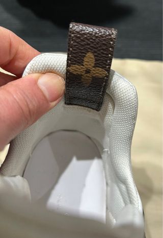 Louis Vuitton Scarponcini Tela Pelle Bianco Marron