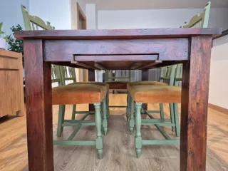 Mesa de comedor extensible madera