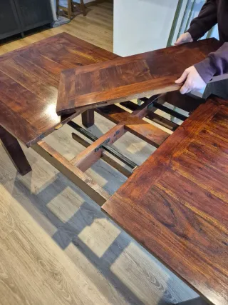 Mesa de comedor extensible madera